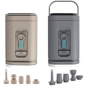 Resim Xindoker Dış Mekan Ve Araç İçin Elektrikli Hava Pompa - Şarjlı, Işık Özelliği İle Hızlı Şişirme Ve Boşaltma Fonksiyonu 