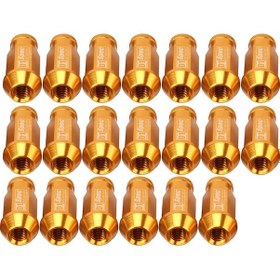 Resim D1 Spec P1.5 M12x1.25 Yarış Direksiyonu Somunu, Uzunluk: 50mm Altın 