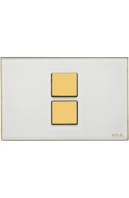 Resim Vitra Twin2 740-0102 Kumanda Paneli Beyaz Altın 