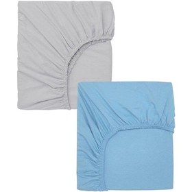 Resim 2 Adet 70 X 120 X 20 Cm Anne Yanı Lastikli Penye Kumaş Bebek Çarşafı 
