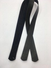 Resim Dikmeli Spor Sap / Çanta Sapı / Deri Dikmeli Sap 70 Cm Siyah Siyah 