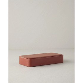 Resim Home Alden Deri Takı Kutusu Kahverengi 