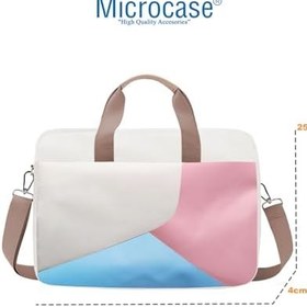 Resim Microcase Asus Zenbook 13.3 için Macbook Çantası 2 Bölmeli AL4227 Krem Pembe Mavi 