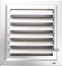 Resim Plastik Menfez Banyo Wc Havalandırma Menfezi Panjur 35x35 Cm 