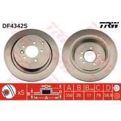 Resim Trw DF4342S Fren Diski Arka Range Rover Sport 05-13 Discovery Iv 10- Havalı 350MM 