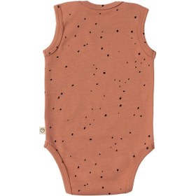 Resim Ayarlanabilir Çıtçıtlı Atlet Cosmos Pembe Organik Pamuk - Pembe Dots / 12-18 Ay 