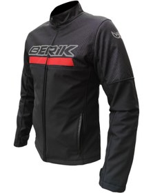 Resim BERİK Peace Softshell Korumalı Motosiklet Montu Siyah 