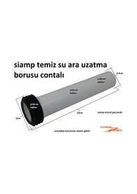 Resim Siamp Gömme Rezervuar Temiz Su Ara Bağlatı Borusu Contalı 