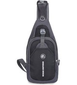 Resim Weikani-sling Çanta Göğüs Paketi Nedensel Crossbody Omuz Çantası,siyah Siyah 