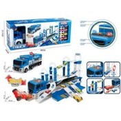 Resim Ctoys 660-s17 Işıklı Müzikli Taşıyıcı Polis Tır Oyuncak 