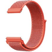 Resim Amazfit GTS 2 Kumaş Cırtcırt Turuncu Kordon Gpack