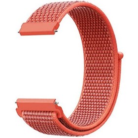 Resim Amazfit GTS 2 Kumaş Cırtcırt Turuncu Kordon 