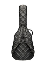 Resim Klasik Gitar Çantası-kılıfı-kalın-gigbag-siyah Kapitoneli-suni Deri 