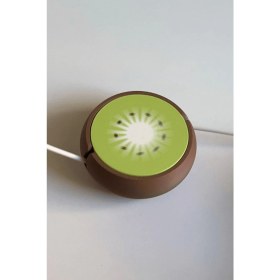 Resim Printhane 3D Kivi Desenli Taşınabilir Kablo Sarıcı | Kablo Düzenleyici & Organizer 