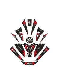 Resim Yamaha R25 2019 - 2024 Uyumlu Tank Pad Set 006 