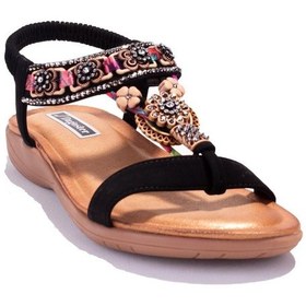 Resim Dagoster Dza07-7416782 Siyah Günlük Ortopedik Kadın Sandalet 001 