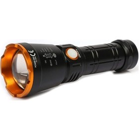 Resim Büro Ev Ofis Hediyesi İçin Şarjlı Lamba 1000lm 15w Işıklı Profesyonel El Feneri Gri 