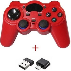 Resim Bloomnest Kablosuz Oyun Kolu - Taşınabilir, Rahat, Ergonomik Gamepad Pc360/ps3/tv Box İçin - Kırmızı 