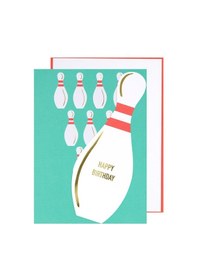 Resim Meri Meri - Bowling Tebrik Kartı 