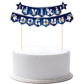 Resim Uzay Pasta Üstü Banner Tüm Yaşlar 