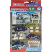 Resim Mega Oyuncak Die Cast Polis Seti 10 Parça 