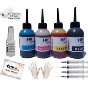 Resim Duruink Hp C510 B209 B210 4x100ml Mürekkep Seti Ink 4 Renk Kartuş Dolum Mürekkebi 