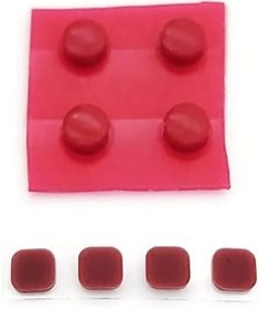 Resim New3DS XL Vida Fişleri için Yeni Kırmızı Renk Değiştirme, Nintendo Yeni 3DS XL/LL New3DSXL El Oyun Konsolu, Dışbükey ve Düz Vidalar Delik Kauçuk Fiş + Ekran Pedleri Paketi 8 Parça Tam Set 