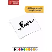 Resim Kalın Love Oku - Araç, Oto, Laptop, Duvar Uyumlu Sticker 30 18 Cm 