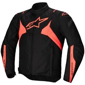 Resim Alpinestars T-jaws V4 Wp Korumalı Motosiklet Montu Siyah Kırmızı 