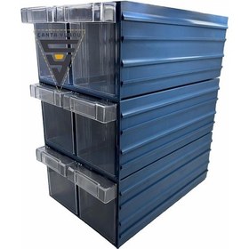 Resim Sembol 501 Plastik Çift Çekmeceli Kutu 302x210x124mm 18 Adet 