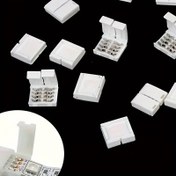 Resim 10 Adet LED Şerit Işık Bağlantısı, Lehimsiz, Bakır Temas, Elektriksiz Çalışır 