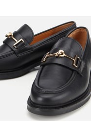 Resim Hotiç Kadın Deri Siyah Tokalı Klasik Loafer 01ayh312960a100 Siyah 