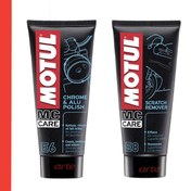 Resim Motul E8 E6 Krom, Nikelaj Ve Aluminyum Yüzey Parlatıcı Çizik Giderici 100Ml 