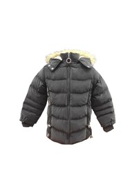 Resim Life For Moda Kız Çocuk İçi Peluş Astarlı Çıkarılabilir Kapüşonlu Su Geçirmez Mont Kaban 3021 Siyah 