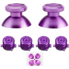Resim 7buttonspurple-zomtop Altın Özel Metal Thumbsticks Og Denetleyici Bullet Düğmeler Sony Playstation 4 Ps4 Denet 