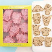 Resim Sanrio for hello kitty mini kurabiye kesici seti, for My Melody çizgi kurabiye kalıbı, buz küpleri, çikolata ve cupcake dekorasyonu için DIY fırın kalıbı, doğum günü kili dekorasyonu ve Noel şükran günü hediyesi 