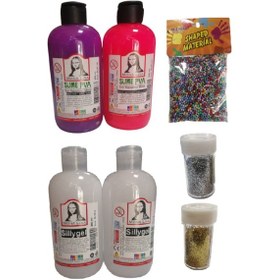 Resim Slime Slaym Yapma Seti 250Ml 4 Adet + Toz Sim 2 Adet + Köpük N11.154 