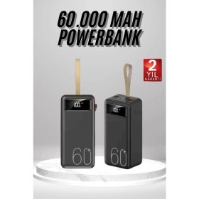 Resim Enseb Powerbank 60.000 Mah Taşınabilir Şarj Hızlı El Fenerli Dijital Göstergeli 