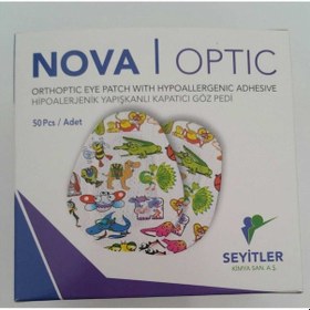 Resim Nova Optik Göz Kapama Bandı Göz Pedi 5.6x6.9cm Çocuk 50 Adet 