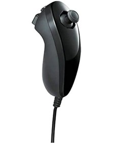 Resim Siyah -1 Adet-sol Sağ El Nunchuck Wii El Kavisli Oyun Kolu Denetleyicisi Nintendo Wii Oyun Denetleyicisi Nunchuck Wii Gamepad İçin 