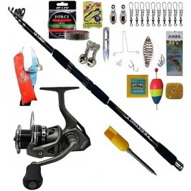 Resim Okuma Acuador 8000 360cm 100-200gr Oslo Black Fight Profesyonel Sazan Kıyı Olta Takımı Seti 
