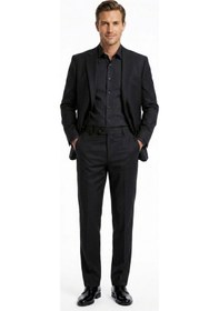 Resim UKİ Siyah Comfort Fit Klasik Pantolon 