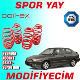 Resim Coil-Ex Accent 08.02 Sonrası 30-30Mm Alçaltma Spor Yay He 