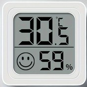 Resim 1 adet Kolay Okunur Dijital Termometre & Higrometre - Pil ile Çalışan, Yüksek Hassasiyetli 0.1°C/59% Nem Monitörü, Ev & Araba için Büyük Ekran, Dayanıklı PVC, Şarj Edilemeyen Düğme Pil Dahil 
