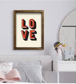 Resim Bk Gift Yatak Odası Konseptli Doğal Masif Ahşap Çerçeveli Tablo-7 (551111909) 