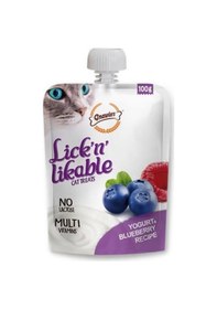 Resim Gnawlers Yoğurtlu Ve Yaban Mersinli Krema Kedi Ödül Maması 100gr 