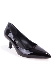 Resim Dagoster DZA07-388499 Siyah Rugan 6 cm İnce Topuklu Stiletto Kadın Ayakkabı 