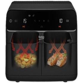 Resim Beko FR 8284 2IN1FitFry Az Yağlı Airfryer - Çift Hazneli 