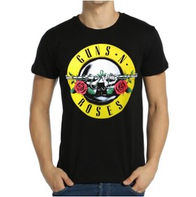 Resim Bant Giyim - Guns N' Roses Siyah Erkek T-shirt Tişört 