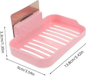 Resim ABOOFAN 2pcs Yapışkan Sabun Tutucu Duş Duvarı Banyo Aksesuarları Sabun Ve Şampuan Tutucu Yapıştırıcı Sabun Kılıfı 